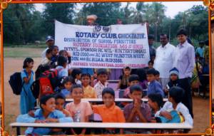 Desks and Chairs provided for School Children